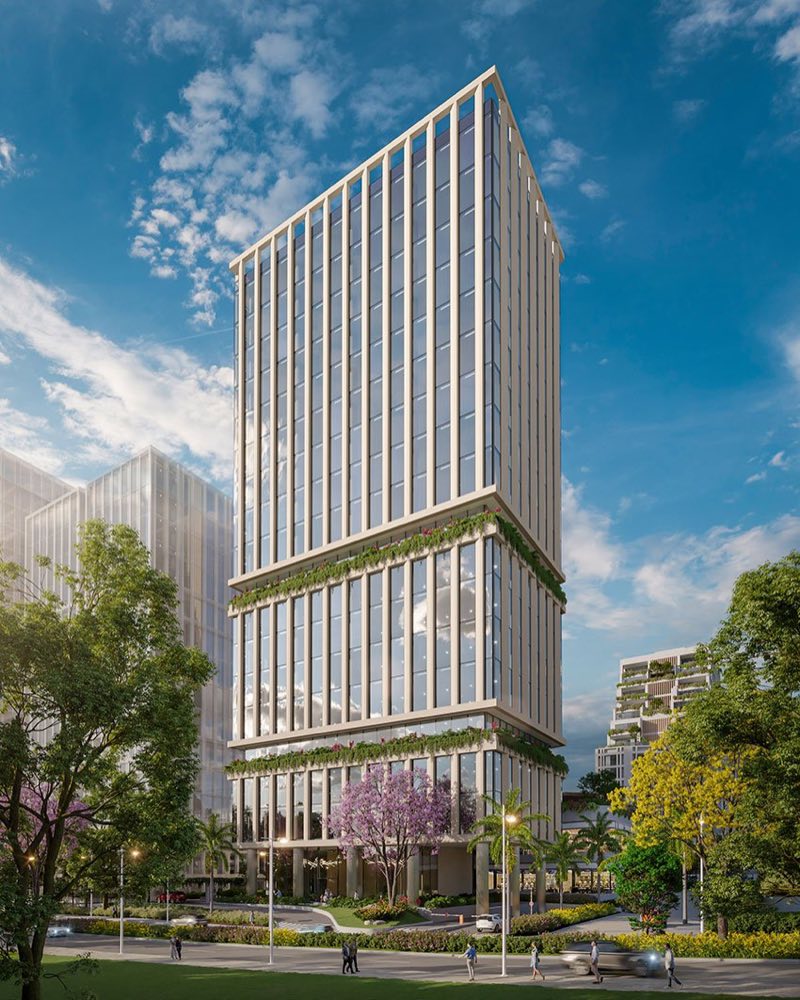 Torre Marfil, el edificio corporativo del Distrito Perseverancia en Asunción donde está la oficina de Quabund